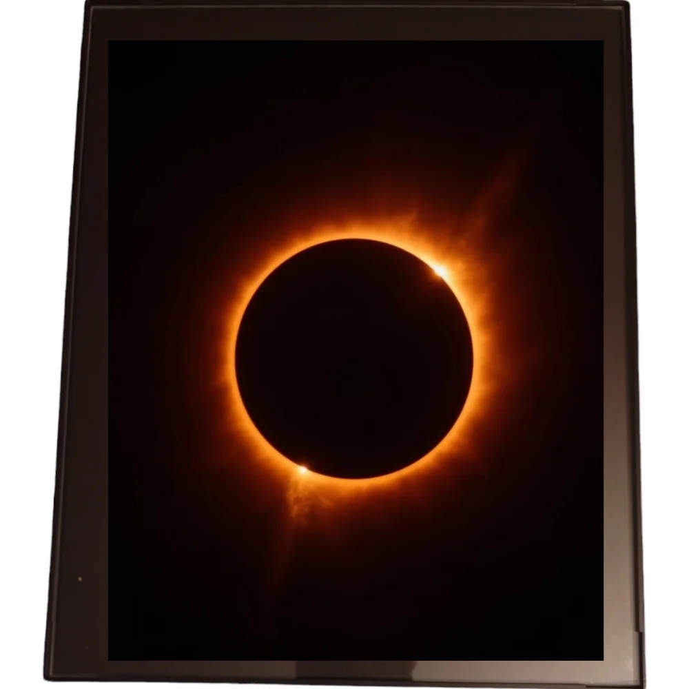 Solar Eclipse In A Glass Front Frame 8x10 Picture AI wall art